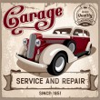 an auto service and repairs garage sign